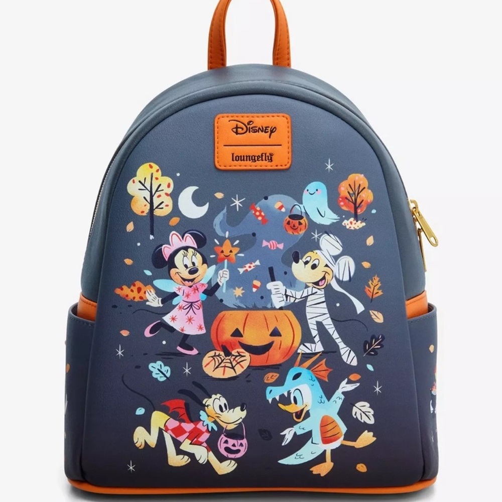 🎃Loungefly Disney Halloween Costumes Mini Backpack Hot Topic MickeyMouse